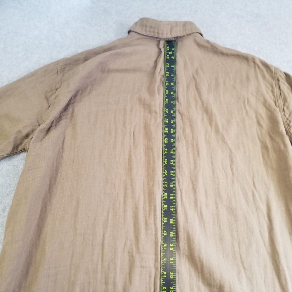 Free People CP Shades Shirt Womens M Brown Marella Button Down Dress Made in USA - Picture 12 of 13
